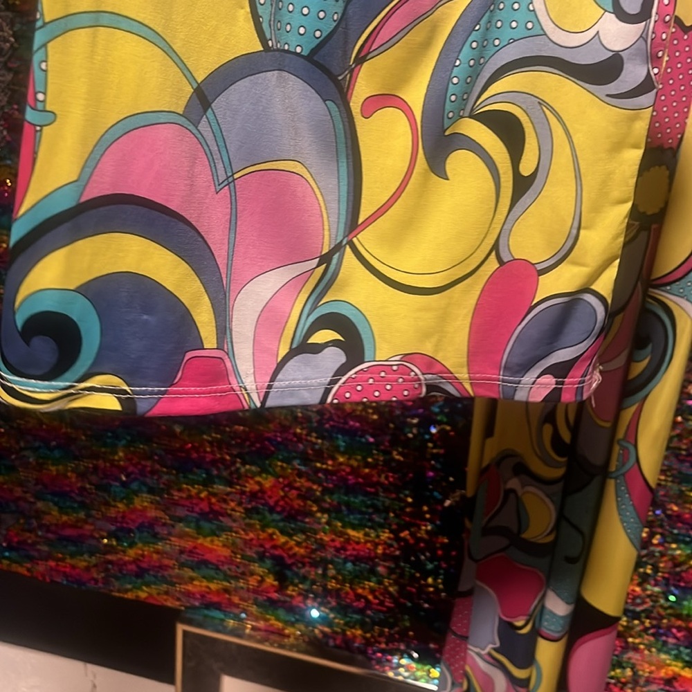 LColorful Swirl Pattern Pants - Picture 2 of 2